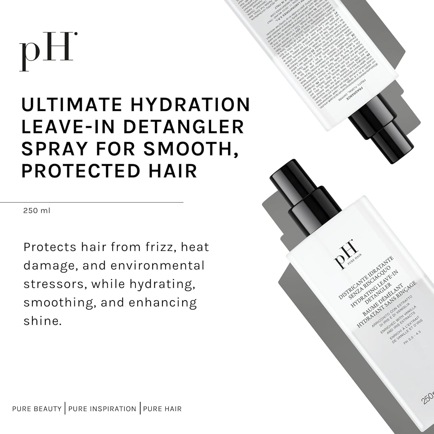 Prodotti districanti per capelli senza risciacquo con pH idratante 250 ml Prodotti districanti per capelli Naty Shop