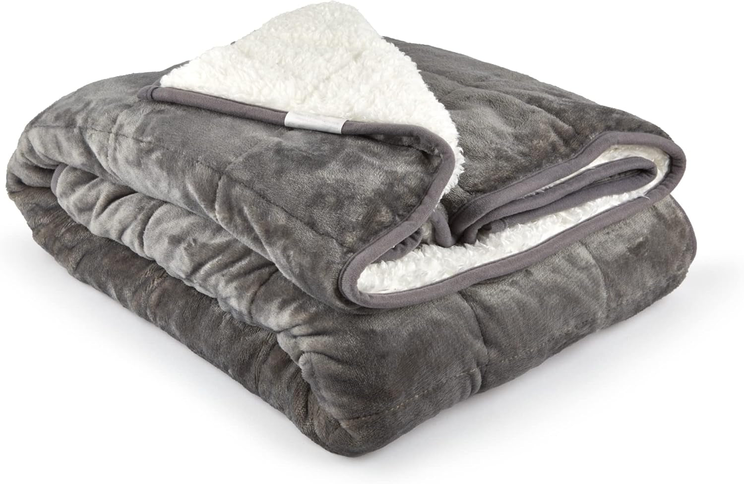 Emma Barclay Coperta Sherpa ponderata, 127 x 152 cm, rosa cipria Emma Barclay Letti e coperte grigie 50X60" (127X152 cm)