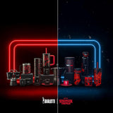 Bialetti Moka Express Stranger Things Caffettiera da 6 tazze, Tasto Musica con Funzione di Ricarica USB-C, Non Adatta ai Piani di Cottura a Induzione, 6 Tazze (270ml), Nero