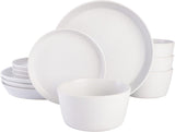 Servizio stoviglie Sofia Coupe, servizio per 4 (12 pezzi), bianco a pois