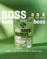 Tagliatelle Shirataki dietetiche | Tagliatelle Konjac a basso contenuto di carboidrati | 200 grammi di tagliatelle dietetiche solubili in acqua vegane a basso contenuto calorico, senza grassi, senza soia, senza glutine