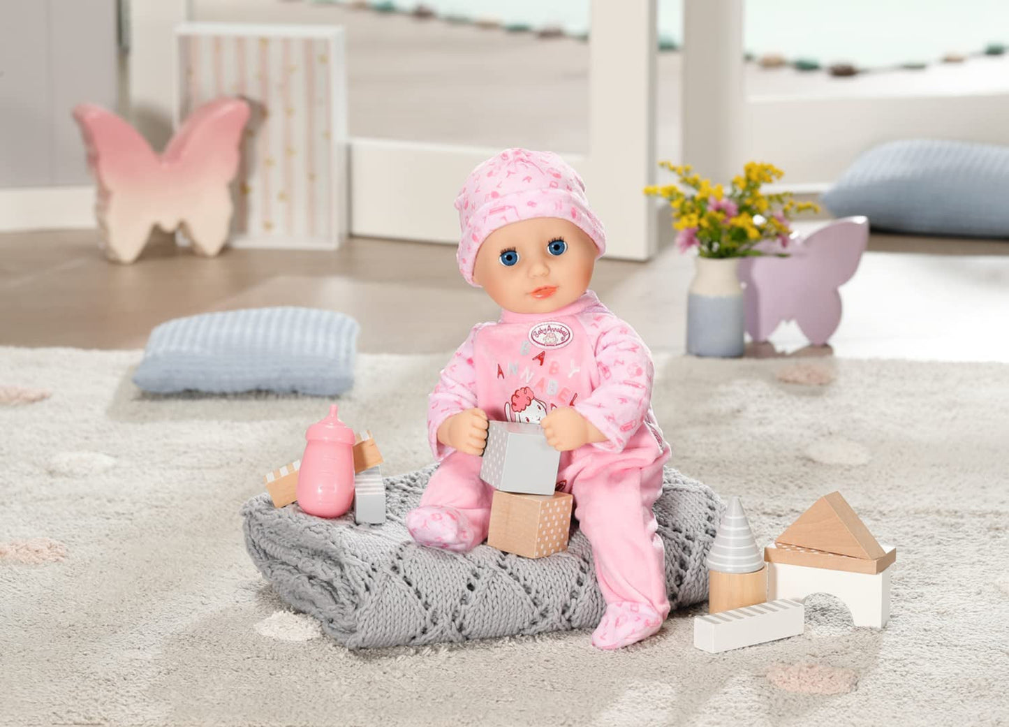 Annabell Piccola bambola morbida Annabell 36 cm, con corpo di stoffa e occhi assonnati, 36 cm, 709870 Zapf Creation