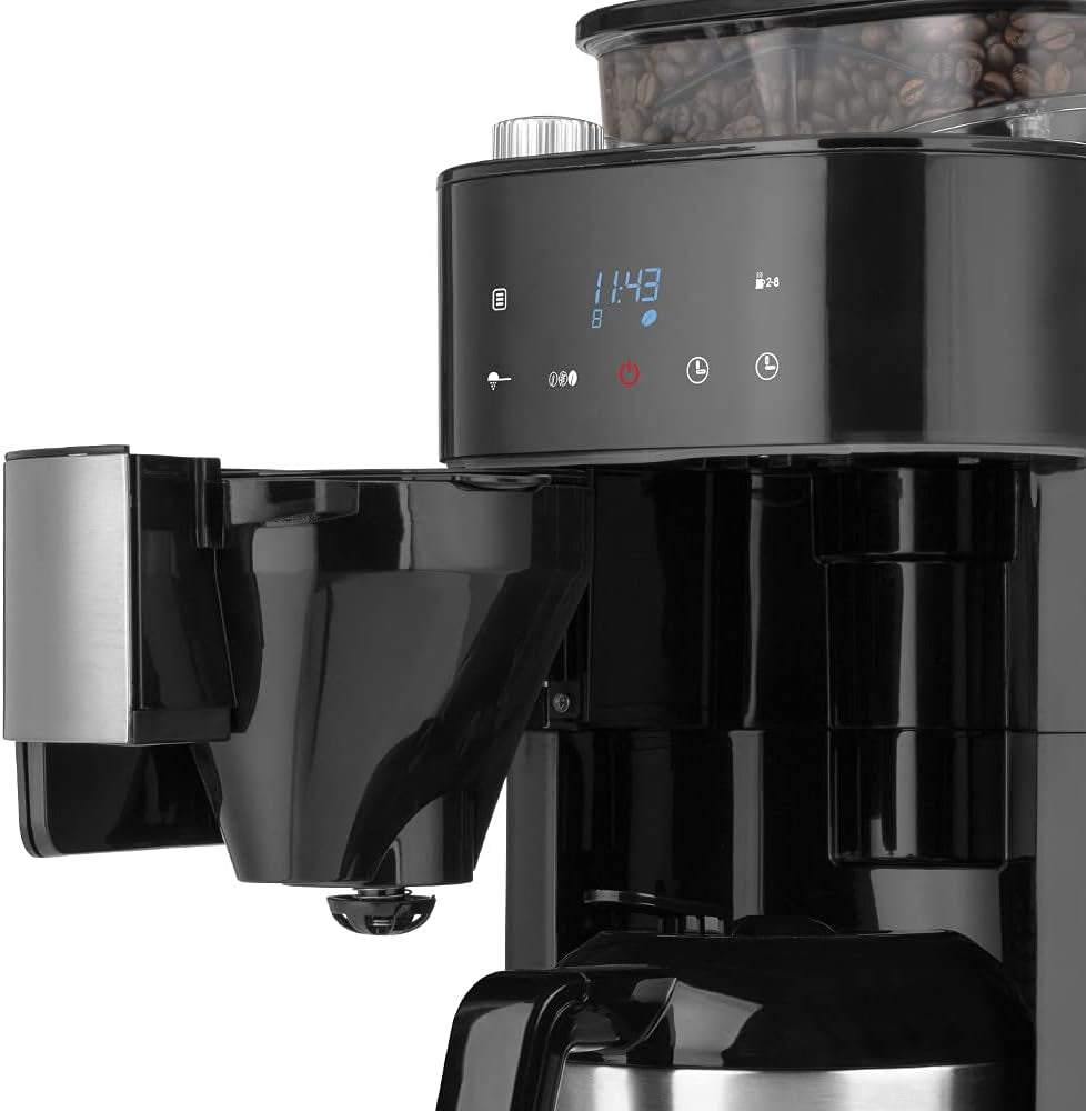 Macchina per caffè espresso termica GASTROBACK Grind & Brew Pro, argento, nero