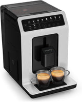 Macchina per caffè espresso automatica Krups EA897B Evidence ECOdesign, funzione automatica espresso e cappuccino, tecnologia Quattro Force, tazze per il latte one-touch, 8 preimpostazioni, sistema del latte, 1450 W