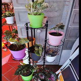 Vasi da fiori grandi in plastica da 20 cm con piattini, vasi da fiori bianchi autoirriganti con piattini, vasi per piantine in plastica, vasi ispessiti per piantagioni interne ed esterne (6 pezzi)