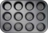 Zenker 12Er Muffinform Energy, Premium-Backform, Für Köstliche Kuchen, Verkürzt Die Backzeit Um Bis Zu 20% (Farbe: Silber/Anthrazit), Menge: 1 Stück, Hellgrau Und Dunkelgrau Stampi e vassoi per cuocere Naty Shop