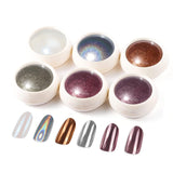 BISHENGYF Polvere per unghie cromata oro rosaNeue Upgrade Grosse Kapazitä Chrom PulverSuper-Spiegeleffekt Metall Mirror Chrome Powder –Neon Glassy Pearl Effect Glitter Nagelkunst Pulver Für DIY Salon