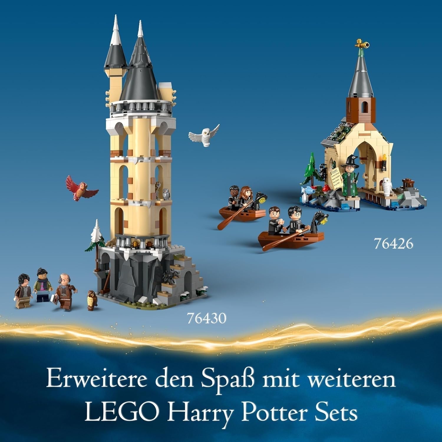 LEGO Harry Potter La capanna di Hagrid: set una visita inaspettata con 5 mini personaggi e 2 personaggi di animali, regalo per donne e uomini, giocattolo di avventure magiche, set fantasy 76428 Set di costruzione Beuche den LEGO-Store