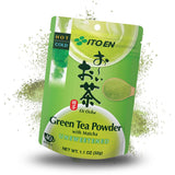 ITO EN Oi Ocha Tè verde istantaneo in polvere con matcha - Tè verde matcha non zuccherato dal Giappone - 1 x 32 g