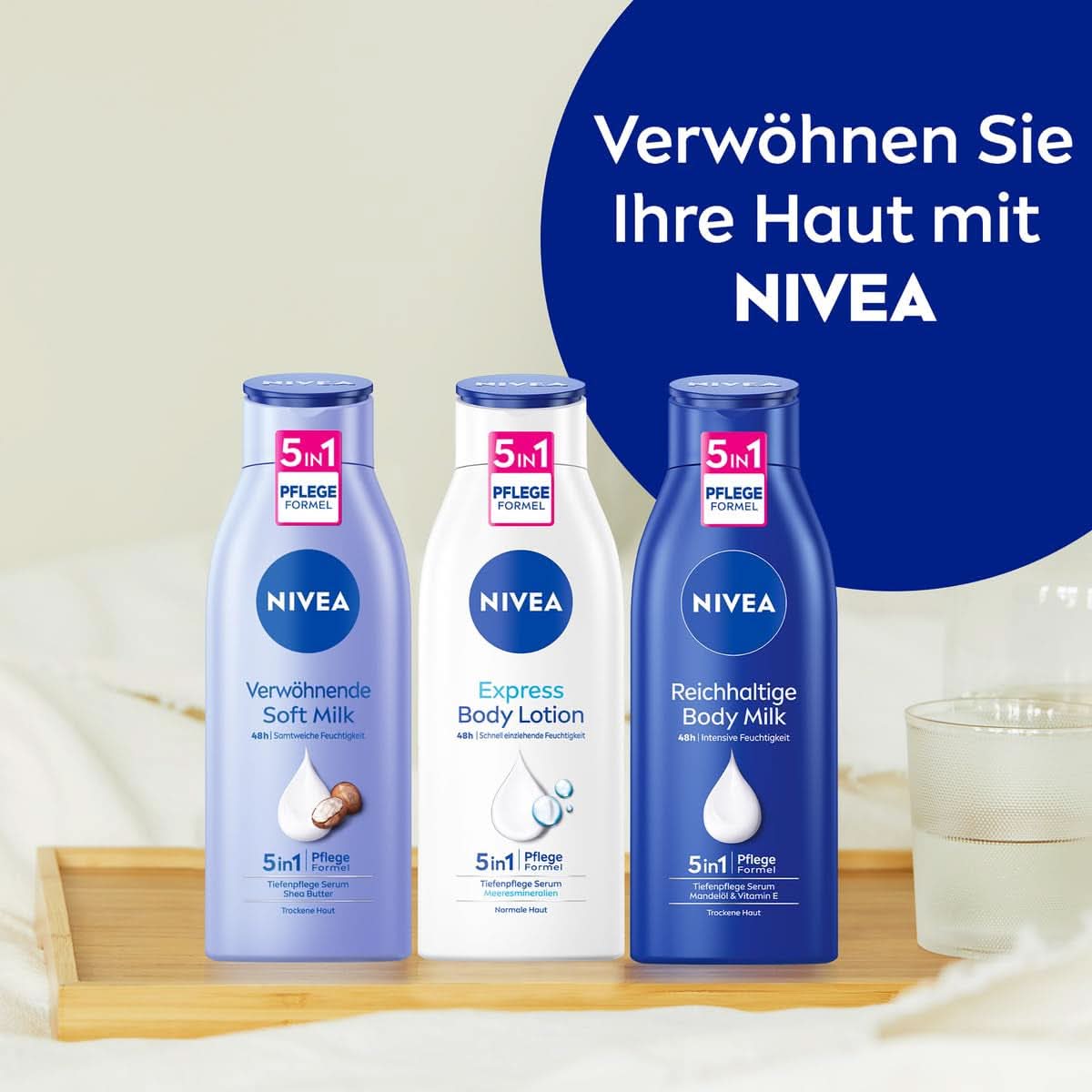 NIVEA Latte Ricco Corpo, 250 ml Cosmetica e Bellezza Naty Shop