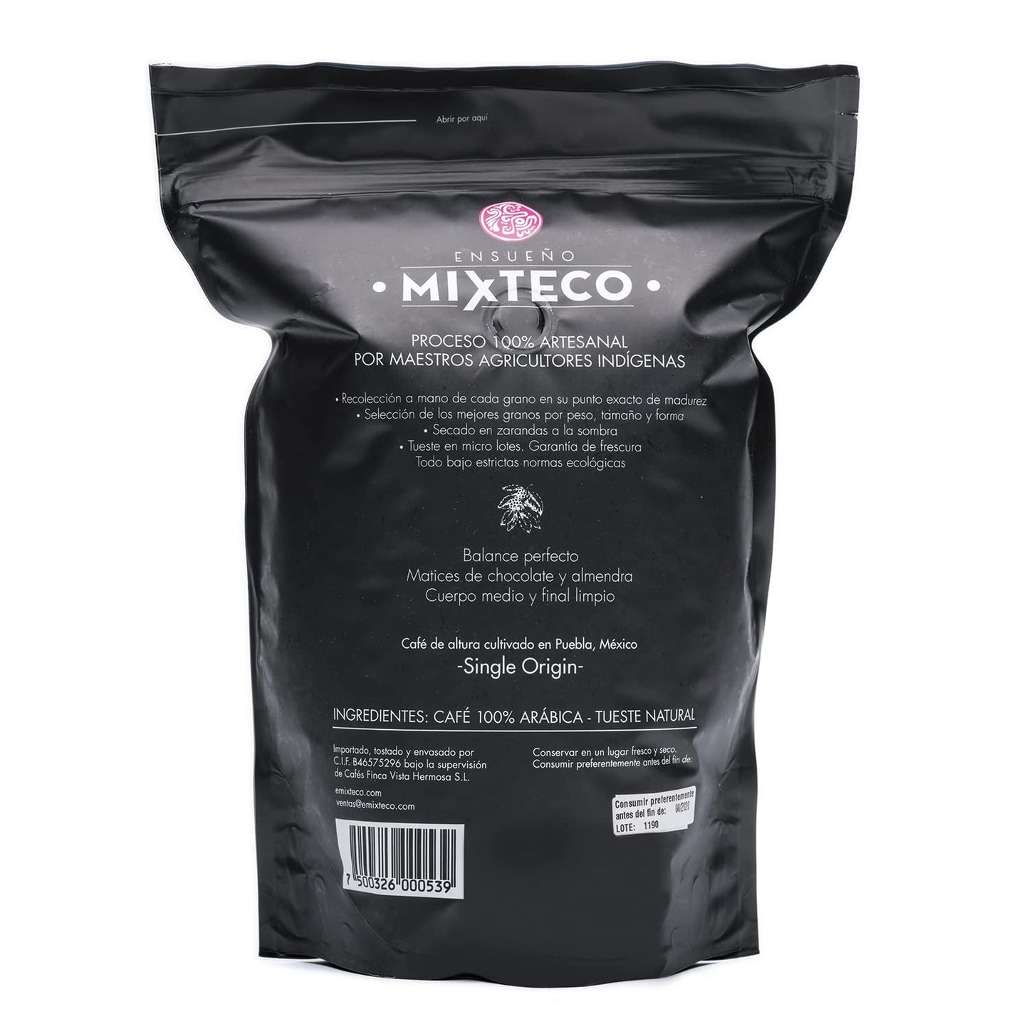 Chicchi di caffè Arabica tostati | 500 g con sentori di cacao e mandorle | Da una torrefazione tradizionale | Gusto delicato