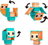 Mattel Minecraft Flippin' Figs Sheep and Chicken Confezione da 2 con personaggi di gioco 2 in 1, teste grandi e action figure HXK17 con design pixel Naty Shop