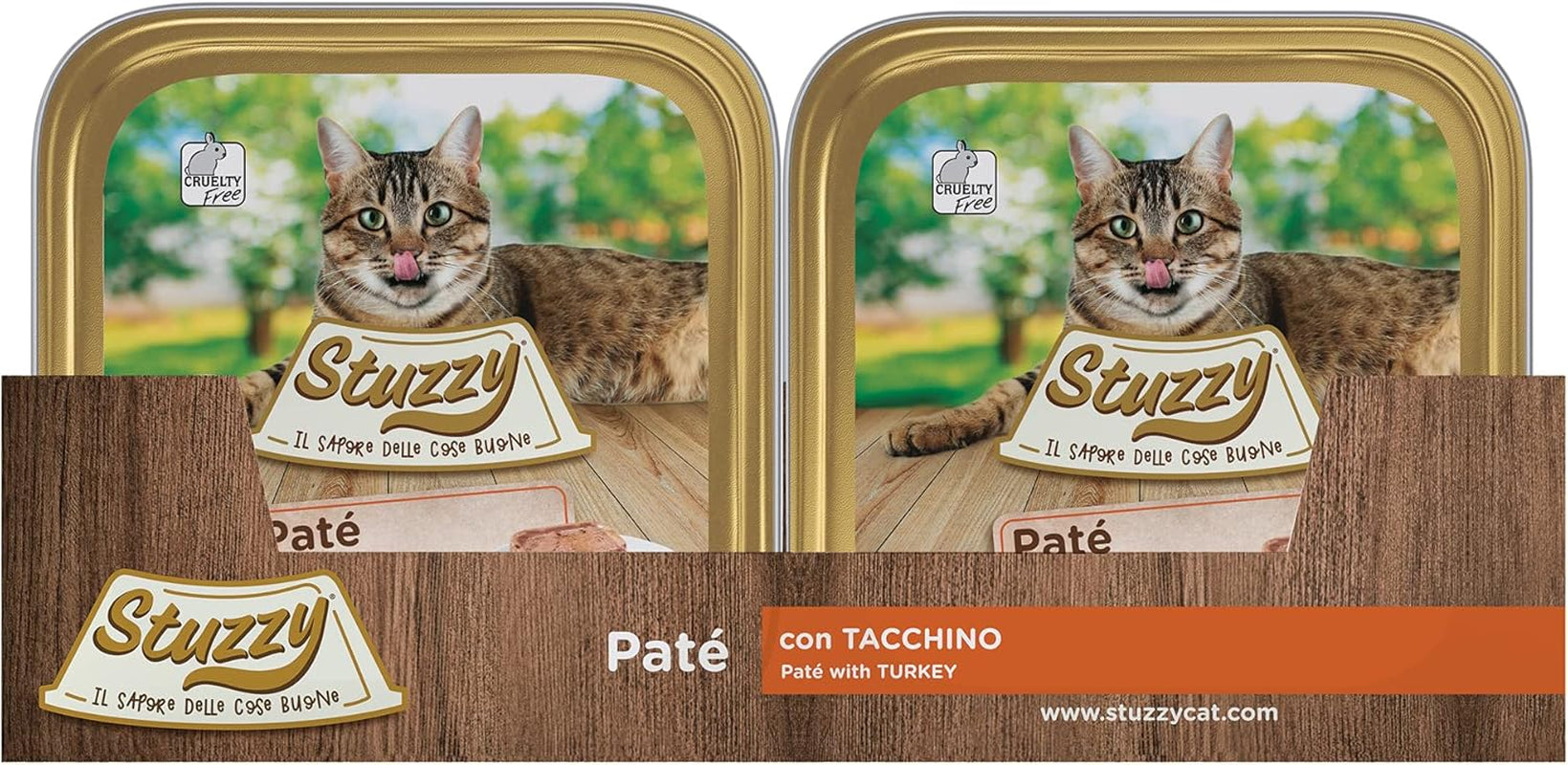 Mister Nassfutter für ausgewachsene Katzen, Turkey, Line Pastete und Fleisch in Stücken, totale 3,2 kg (32 Becher x 100 g)
