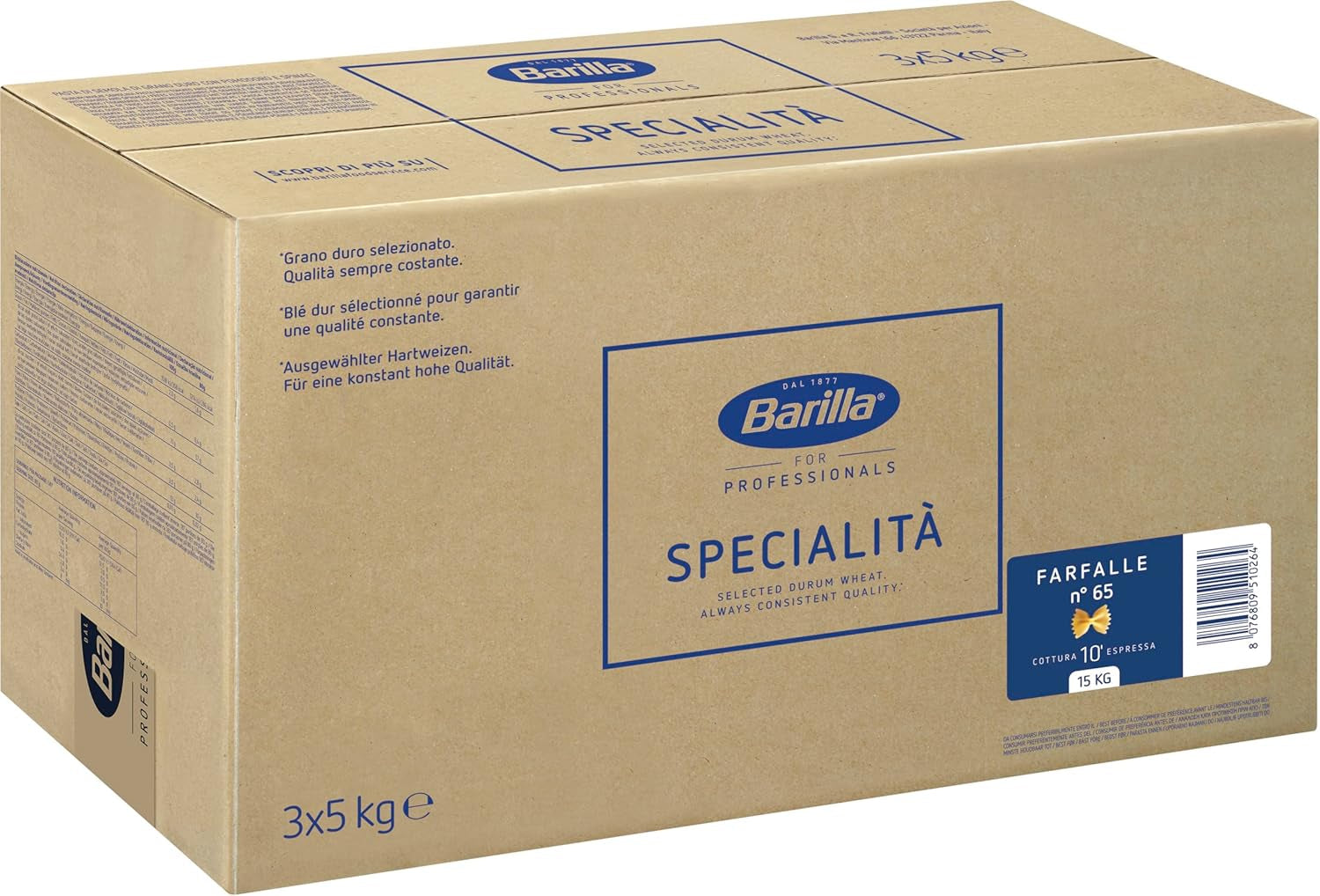 Barilla Pasta Farfalle n. 65,5kg
