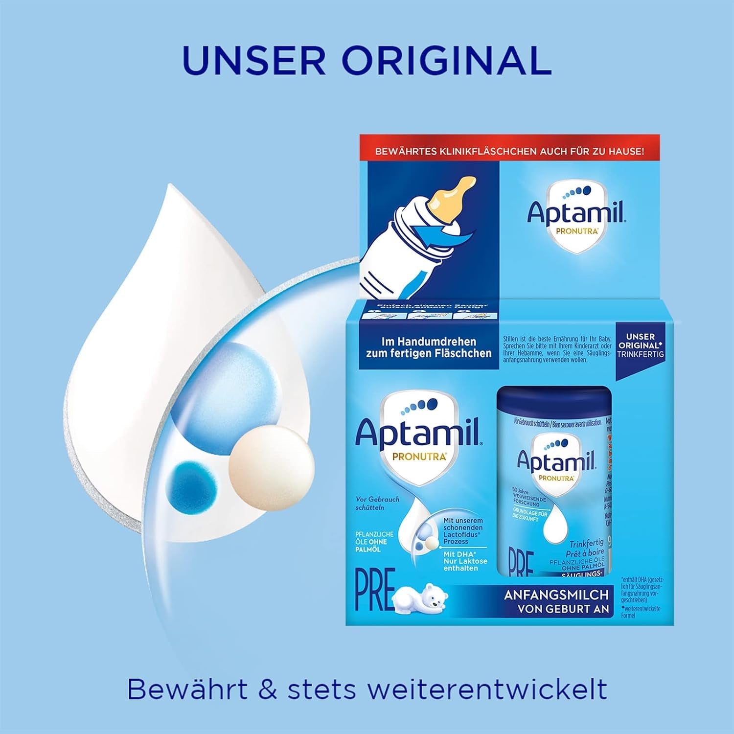 Aptamil Pronutra-ADVANCE PRE, potabile, 4x2x90ml (Confezione con 4)