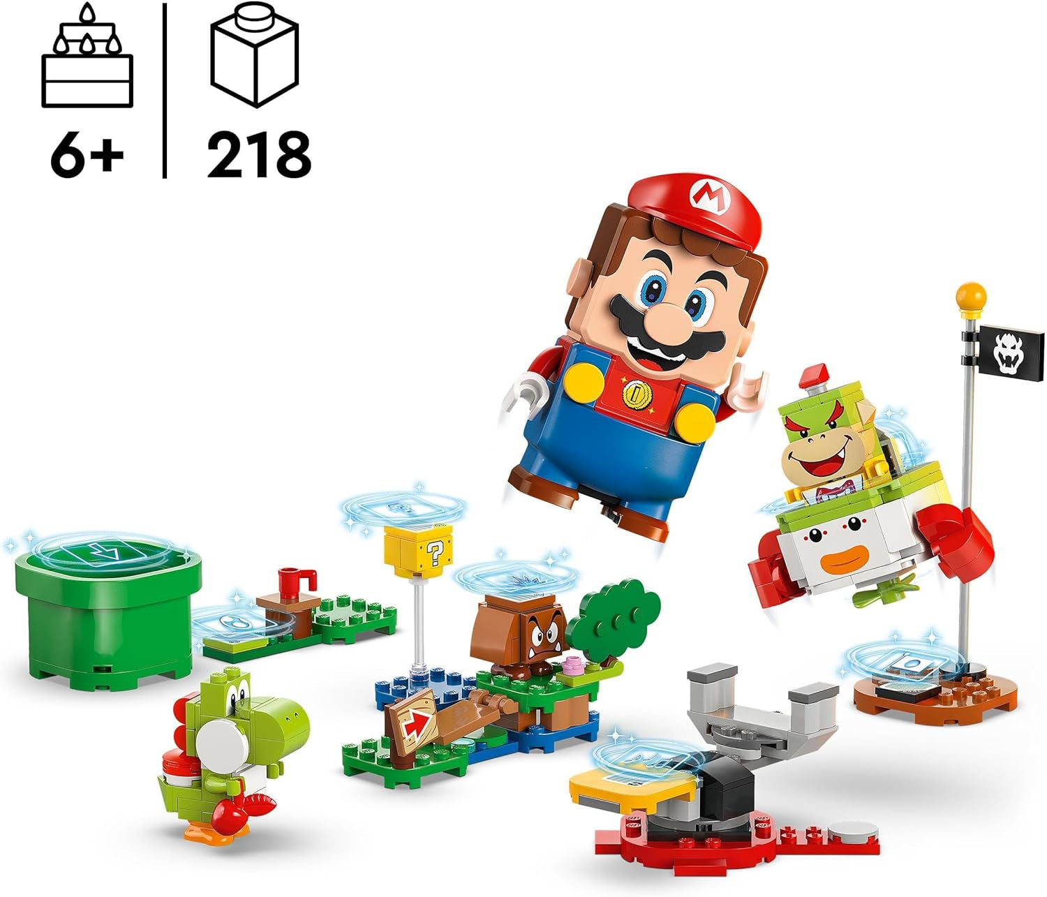 LEGO Super Mario Adventure con Mario interattivo, set carretto del clown junior, Yoshi giocattolo, regalo Nintendo per ragazzi, ragazze e giocatori dai 6 anni in su 71439 Set da costruzione Acquista dal negozio LEGO