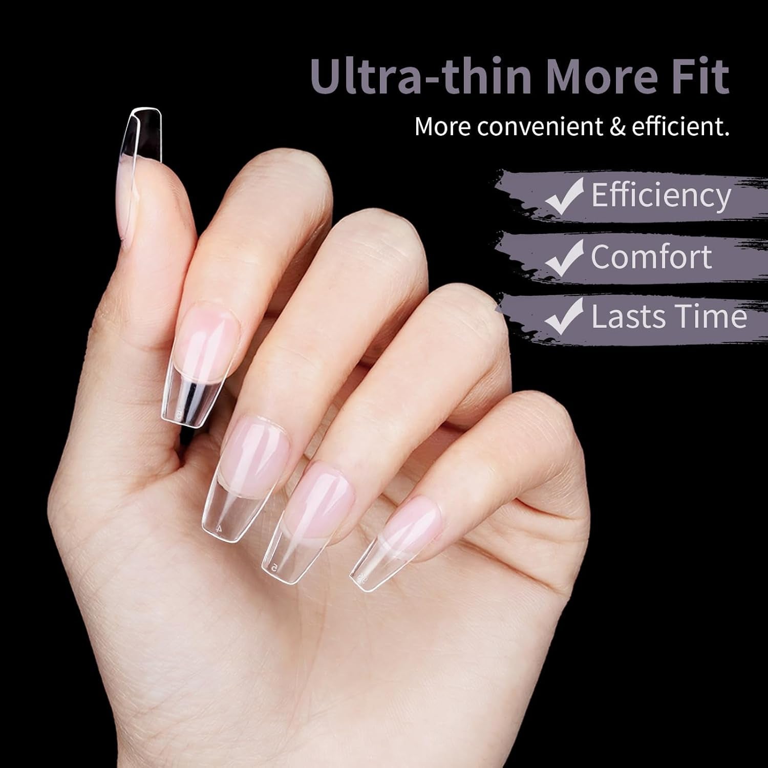 Unghie finte corte Ballerina 120 pezzi Colla su 12 misure Unghie artificiali corte Gel morbido Copertura completa Punte per unghie per unghie corte in gel S