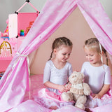 Scaffale modulare Relaxdays per la cameretta dei bambini, design castello principessa, plastica, armadio fai da te con ante, HL: 128 x 110 x 37 cm, rosa