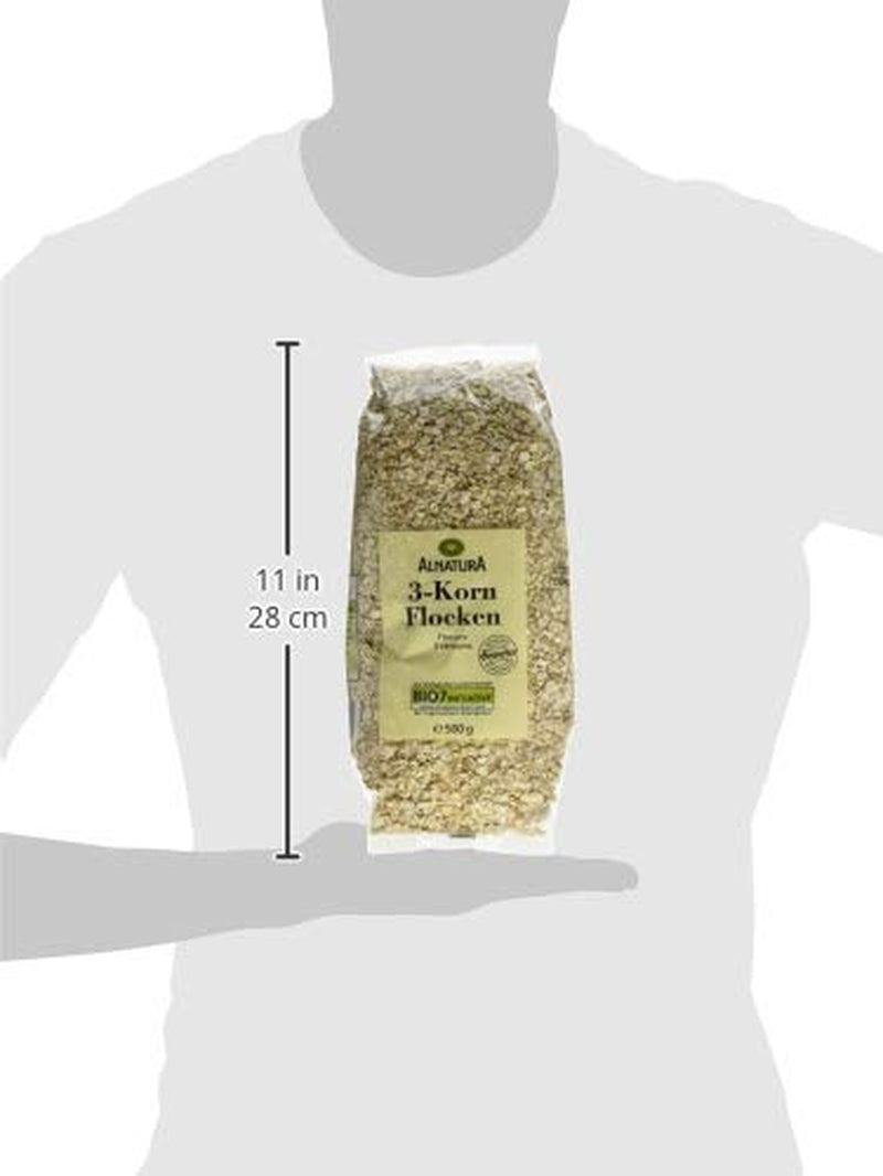 Flocken Bio 3-Korn, 500 G Cereali Naty Shop