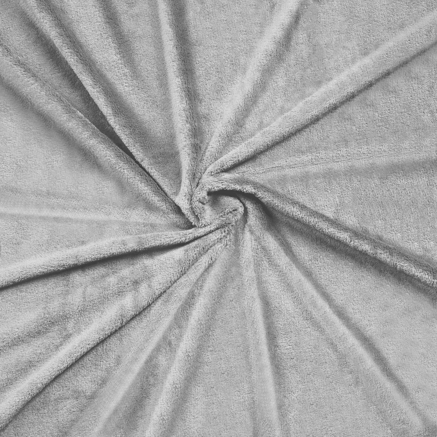 Coperta in pile Teesa 200X220 cm grigia TSA8902-1 Teesa Letti e coperte
