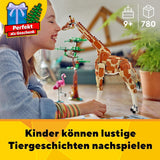 LEGO Creator 3In1 Animal Safari, set creativo con personaggi di animali, 3 opzioni di costruzione: giraffa, gazzella e leone giocattolo, animali giocattolo per ragazze e ragazzi, regalo naturale per bambini dai 9 anni in su 31150 Set da costruzione Beuche den LEGO-Store