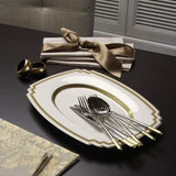 Villeroy & Boch - Posate Ella parzialmente dorate oro, 30 pezzi, 6 persone, lavabili in lavastoviglie, acciaio inox Cucina Naty Shop