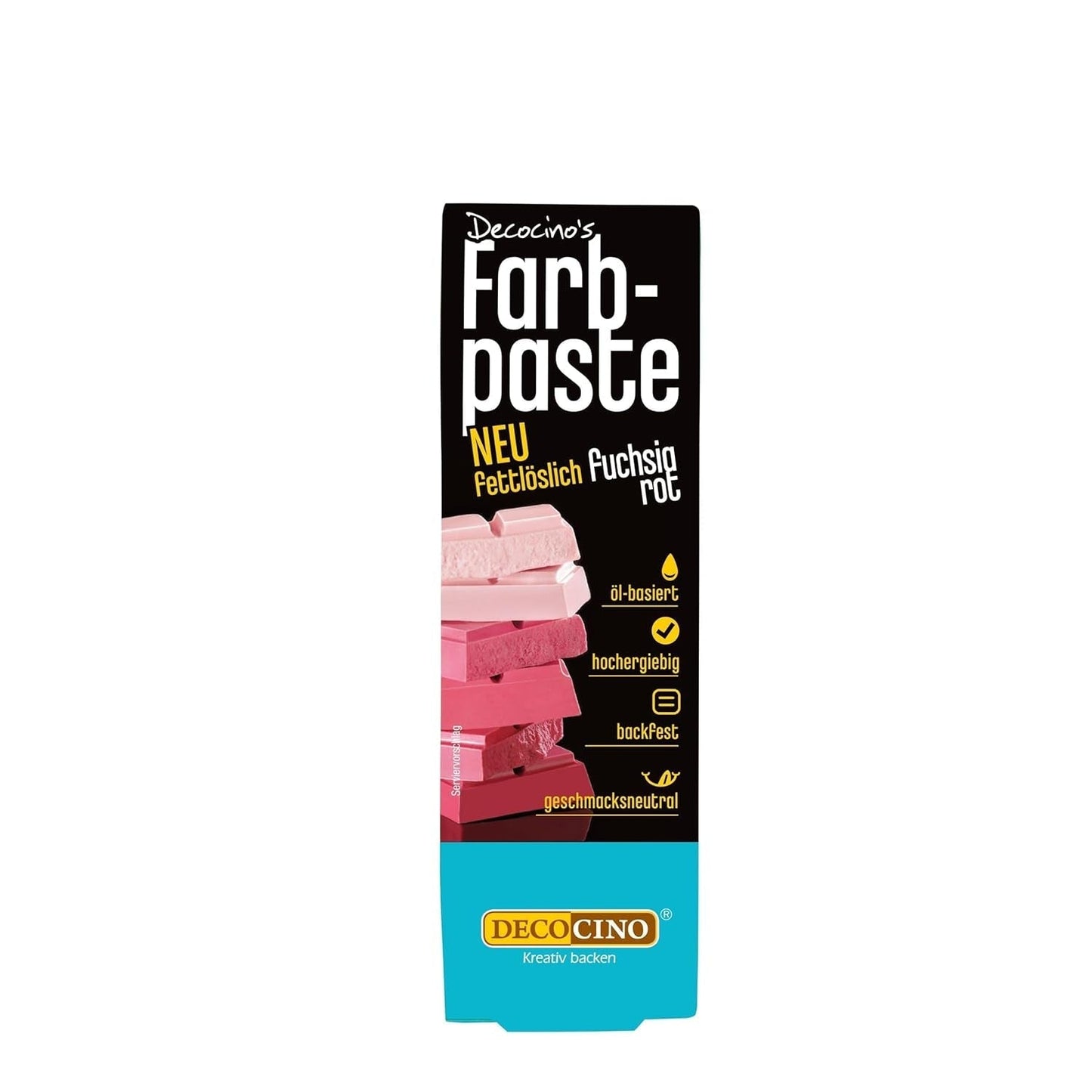 DECOCINO Pasta colorante liposolubile gialla - 15 g - Colorante alimentare a base di olio, ideale per colorare cioccolato, crema al burro, fondente o pasta per biscotti