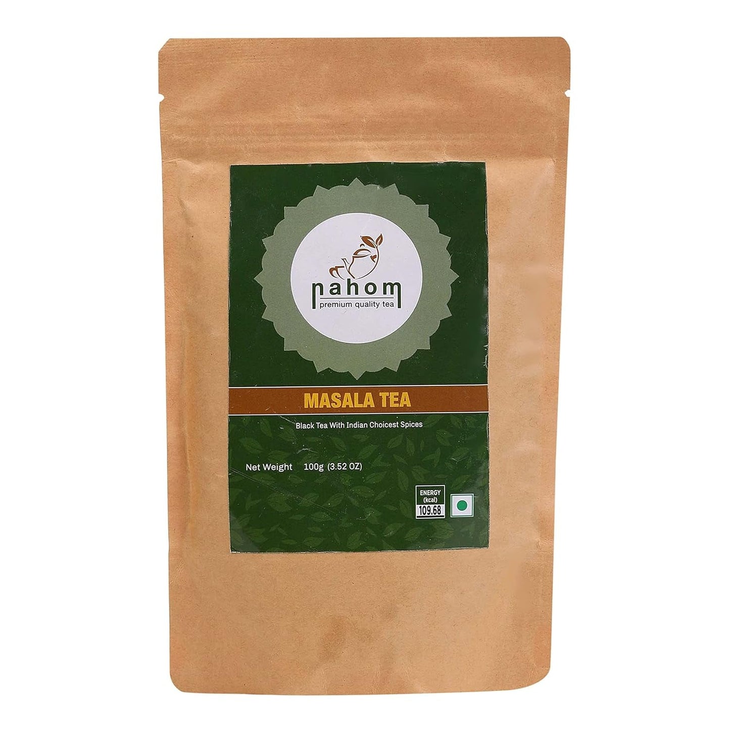 Tè sfuso Masala Chai indiano | 50 tazze, miscela di tè nero, cannella, cardamomo, pepe nero | Tè Masala speziato | Chai Latte adatto a busta da 3,53 once/100 g
