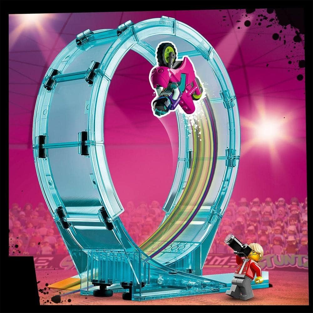 LEGO City Stuntz Ultimate Stunt Rider Challenge, 60361, acrobazie 3 in 1 per 1 o 2 giocatori, con motociclette giocattolo a 2 ruote per bambini, set 2023 Building Sets Besuche den LEGO-Store
