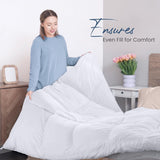 Utopia Bedding FBA_B01JPECQF8 Trapunta matrimoniale, bianco, poliestere, twin Trapunte e trapunte Naty Shop