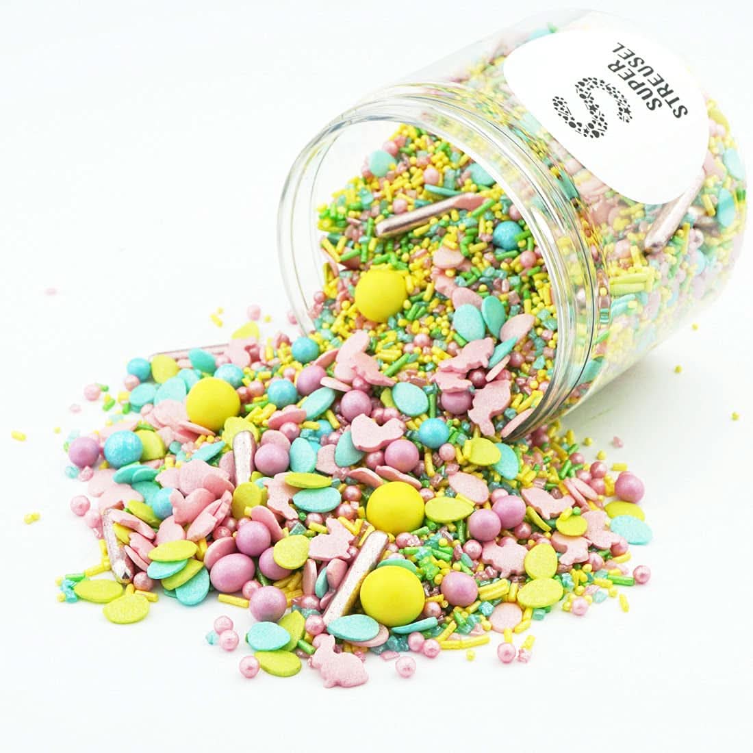 Super Sprinkles, Hoppladihopp, Sprinkles con motivi pasquali, 90 grammi Naty Shop 180 grammi