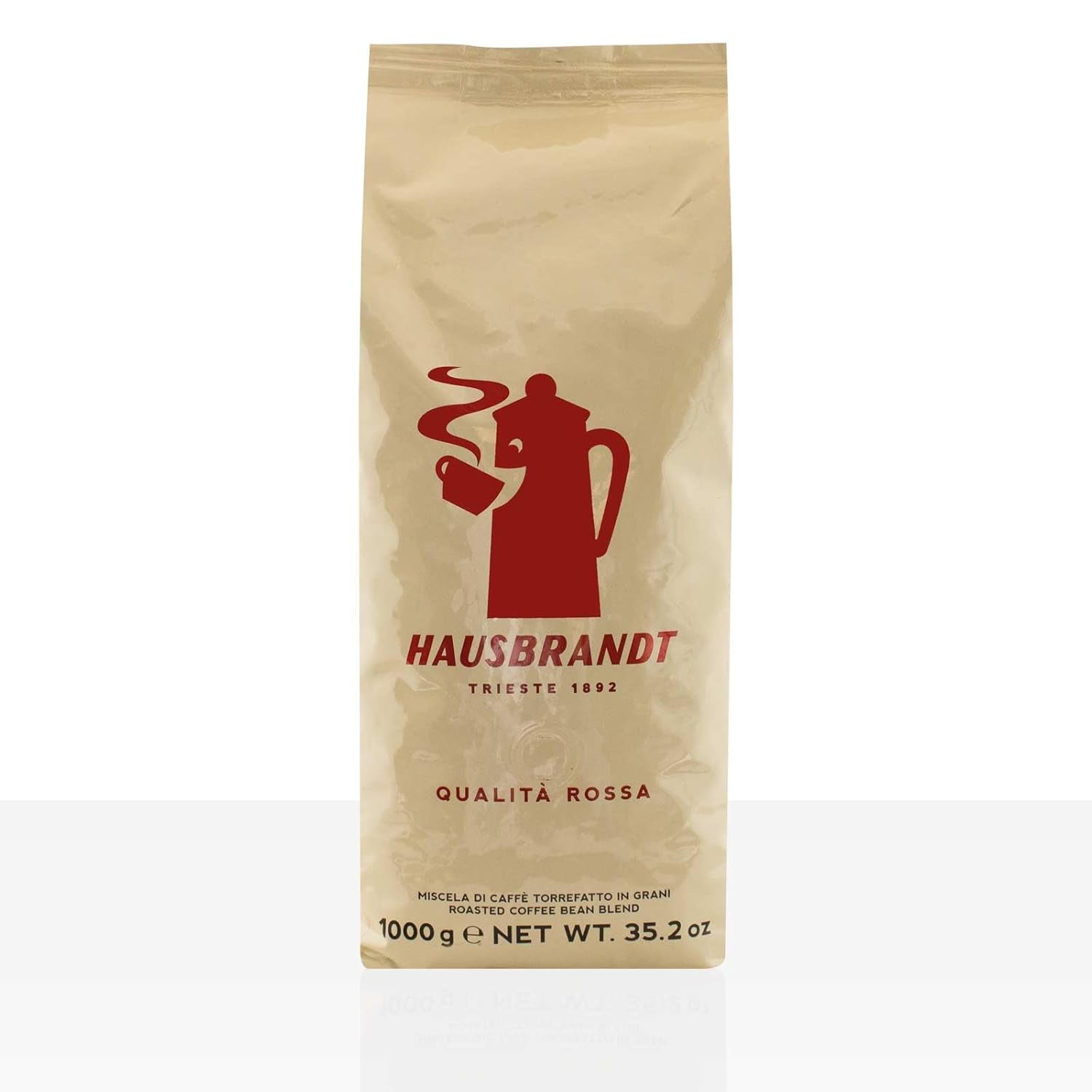 HAUSBRANDT Qualità Rosso 6 x 1kg Caffè in grani interi