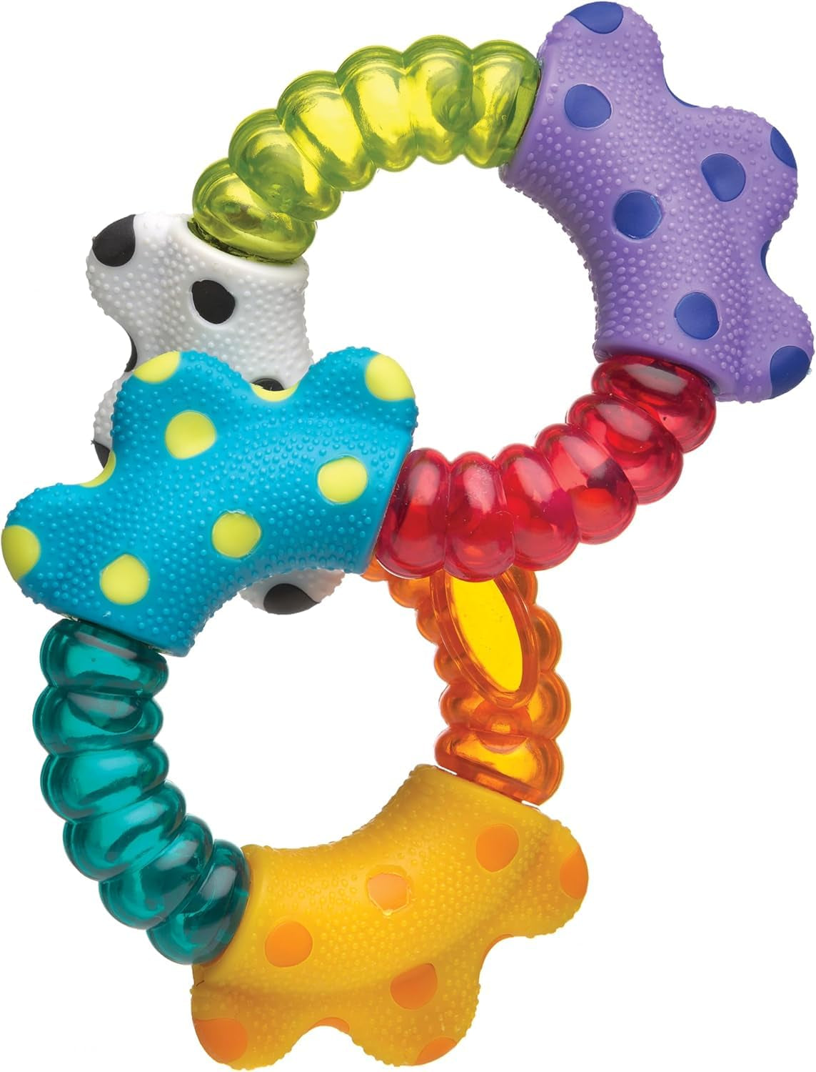 Playgro Rattle Super Shaker - palla a sonagli per bambini - palla a sonagli - palla a sonagli per bambini - palla a sonagli - abilità motorie - giocattolo per bambini - abilità motorie per bambini - colorato Bebe Naty Shop Toys Sonaglio clicca e ruota