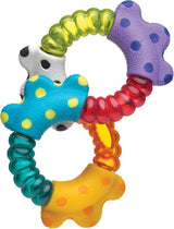 Playgro Rattle Super Shaker - palla a sonagli per bambini - palla a sonagli - palla a sonagli per bambini - palla a sonagli - abilità motorie - giocattolo per bambini - abilità motorie per bambini - colorato Bebe Naty Shop Toys Sonaglio clicca e ruota