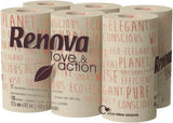 Carta igienica Renova Love & Action, Confezione Beige 9 X 12 Rotoli: 108