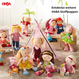 Morbida bambola HABA Annelie - Morbida bambola con capelli raccolti - Con vestiti intercambiabili - Da 18 mesi - 30 cm - Lavabile - 1302108001
