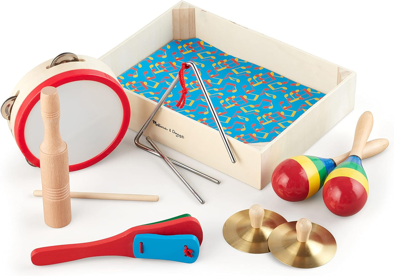 Melissa e Doug Una band in una scatola | Giocattoli educativi | Giocattoli musicali per bambini | 3+ | Regalo per ragazzi o ragazze, giocattoli per bambini, titolo predefinito di Naty Shop