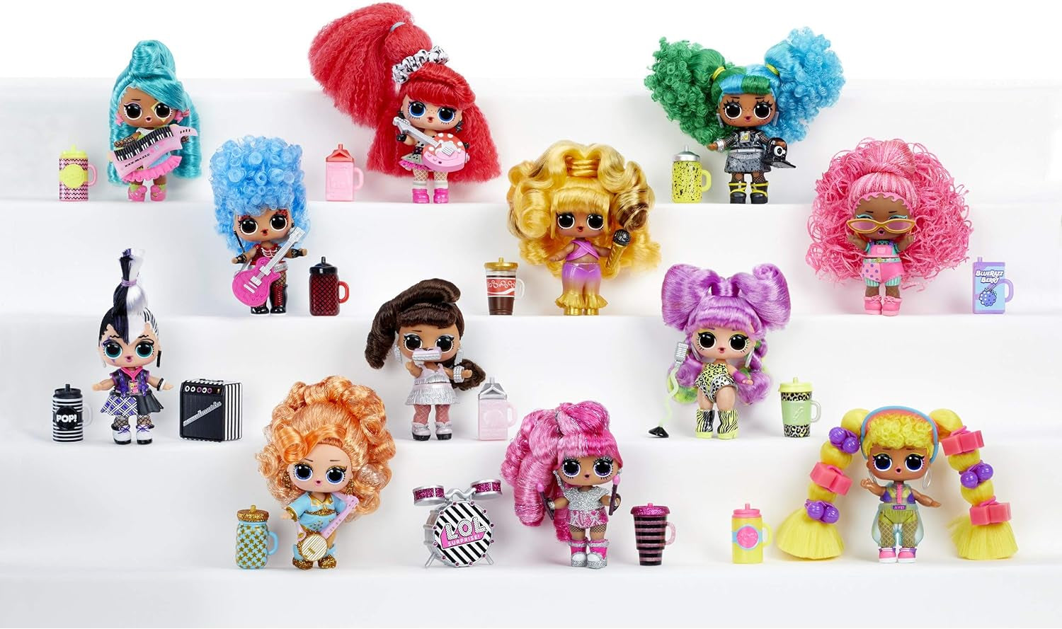 LOL sorpresa! 566977E7C Bambole Remix Hair Flip - Oggetto da collezione - 15 sorprese - Con cuffia per capelli, accessori e musica Naty Shop Dolls