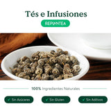 Tè biologico Jasmin Dragon Pearls (100 g) | Tè verde premium sotto forma di perle di gelsomino arrotolate a mano | Specialità di tè dal delicato aroma di fiori | RIPIANTARE