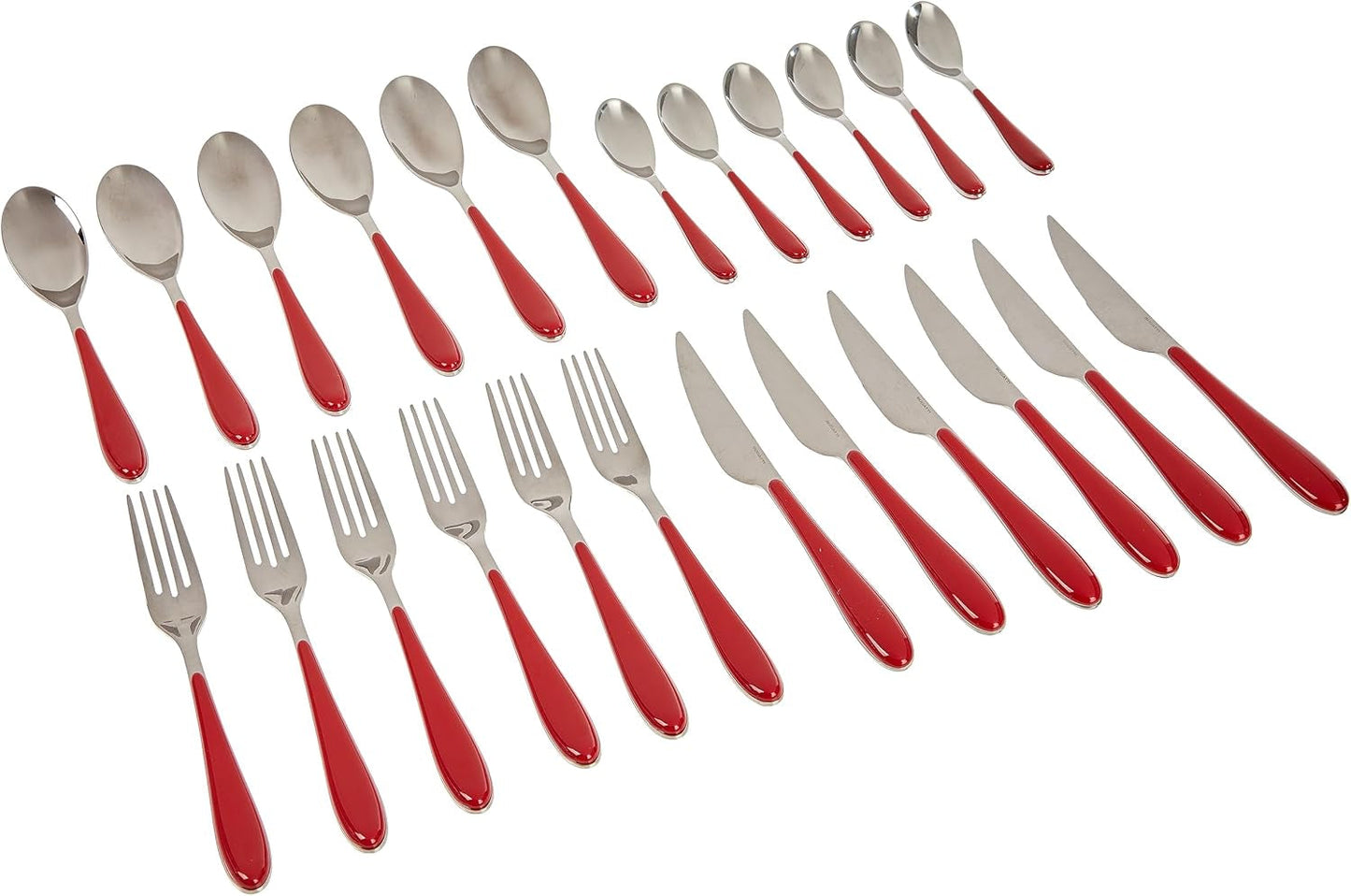 Set posate Bugatti Gioia, 24 pezzi, rosso Kitchen Naty Shop