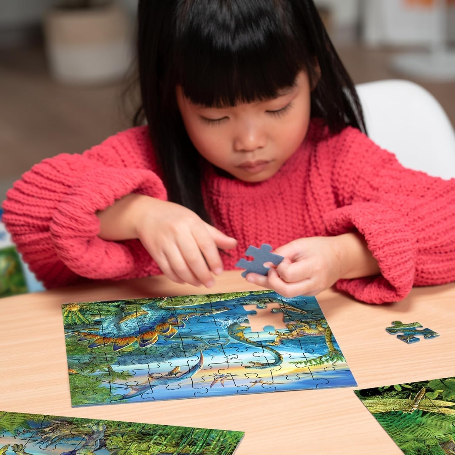 Ravensburger Puzzle per Bambini - 09317 Il Fascino dei Dinosauri - Puzzle 3X49 Pezzi per Bambini dai 5 Anni in su Puzzle Naty Shop