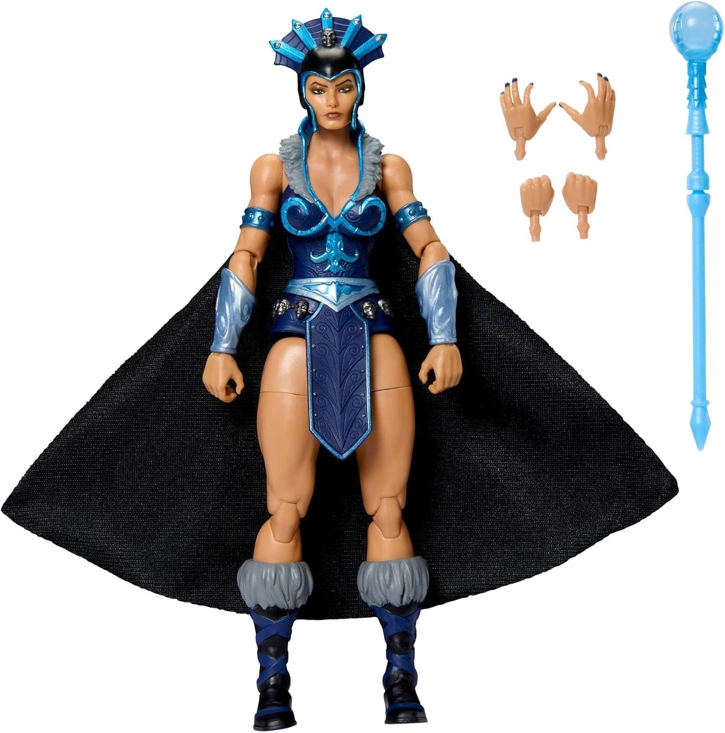 Figura d'azione di Masters of the Universe Masterverse ca. 18 cm di altezza, New Eternia Evil-Lyn, MOTU Toy Villainess, Sorceress, 30 punti di movimento, bacchetta con sfera di cristallo, action figure JBP77 Titolo predefinito di Naty Shop