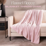 Coperta in pile di flanella Brentford, extra morbida, grande, soffice, calda, copriletto per camera da letto, letto singolo, divano, divano, rosa cipria - 120 x 150 cm Letti e coperte Beuche den Brentfords-Store