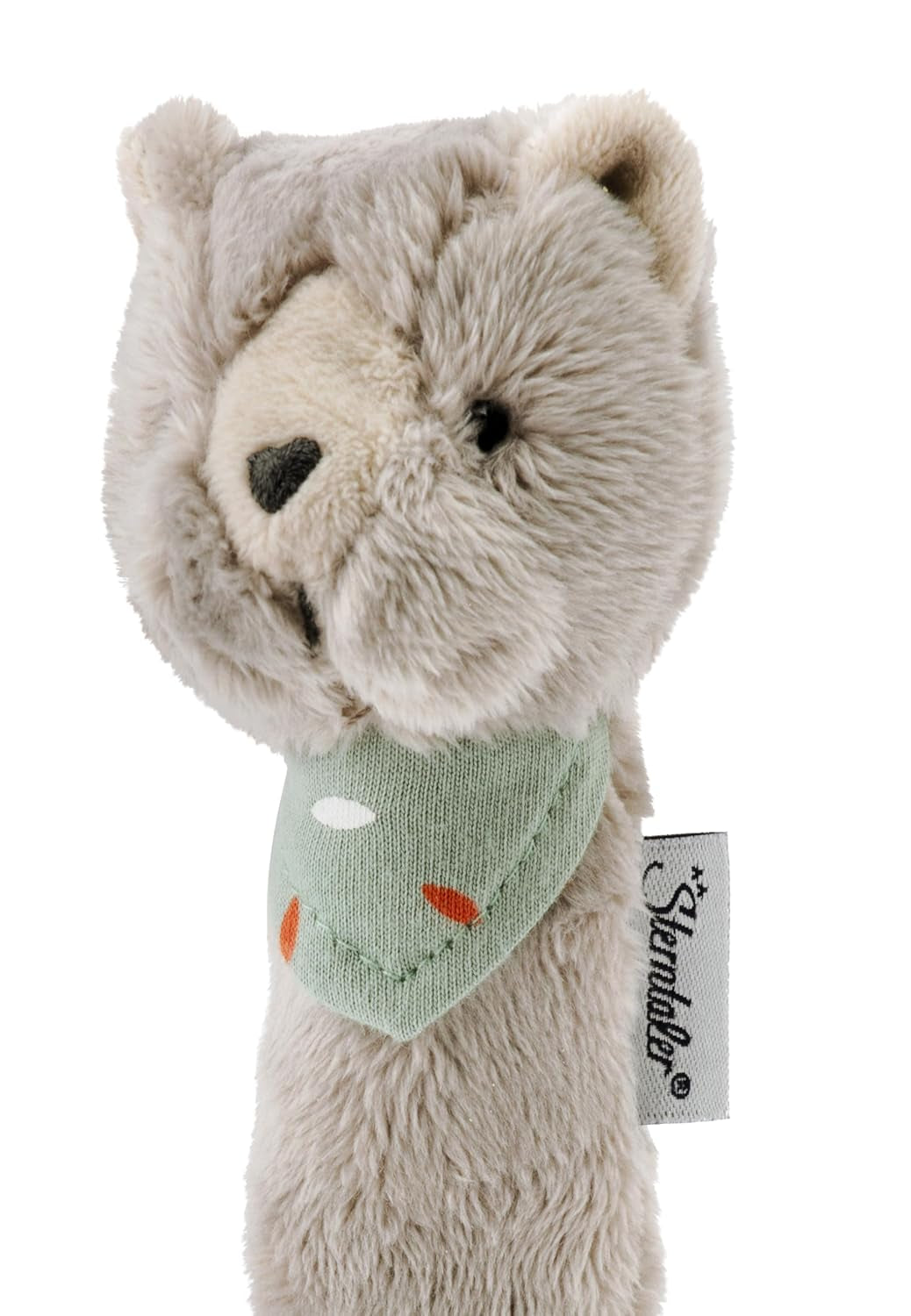 Gatto Sterntaler Lilly - Giocattolo per bambini in morbido pile - Giocattolo da afferrare per neonati - Primi tentativi di afferrare e giocare, grigio Bebe Toys Naty Shop