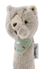 Gatto Sterntaler Lilly - Giocattolo per bambini in morbido pile - Giocattolo da afferrare per neonati - Primi tentativi di afferrare e giocare, grigio Bebe Toys Naty Shop