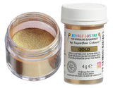 Colorante alimentare commestibile Sugarflair, Oro - Polvere per glassa alimentare per torte, muffin, cioccolato, pasticcini, dessert, gelati, bevande, cocktail e altro - 4g