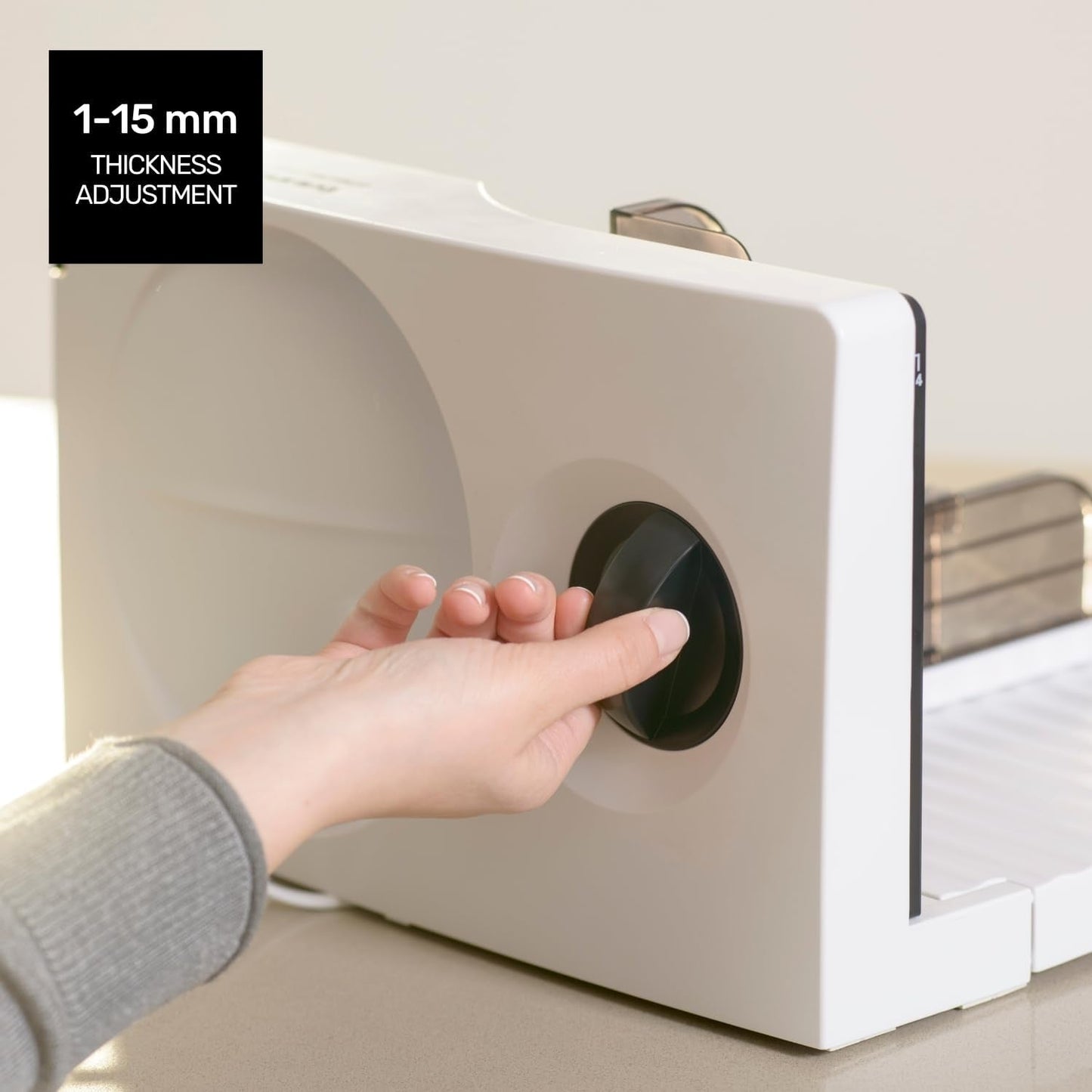 Cutmaster Compact, affettatrice, acciaio inox, 100 W Trituratori e Affettatrici Naty Shop