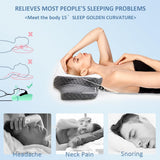 Topmener Cuscino Ortopedico in Memory Foam, Cuscino per Collo Regolabile, Cuscino Ortopedico ergonomico a Forma di Farfalla per Supporto del Collo durante il Sonno, Cuscino per Dormire su Schiena e Stomaco Cuscini Ortopedici Cervicali Naty Shop