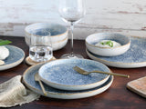 CreaTable, 21652, serie Uno Mykonos, set di stoviglie da 12 pezzi, set di piatti in porcellana, lavabile in lavastoviglie e adatto al microonde, prodotto in Portogallo