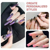 Qufiiry 200 Pezzi Nail Art Schwämme Con Metallo Greifer, Nagelkunst Schwammpinsel, Maniküre Zubehör Für Nägel, Um Eine Varavländ Von Gradient Nail Art Patterns To Create (Bianco)